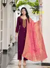 Nazakat Vol 1 By Radhika Vertican Silk Kurti With Bottom Dupatta Exporters In India