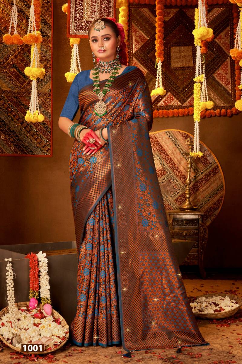 Keher Silk Vol 1 By Saroj Silk With Swarovski Work Saree Wholesalers In Delhi