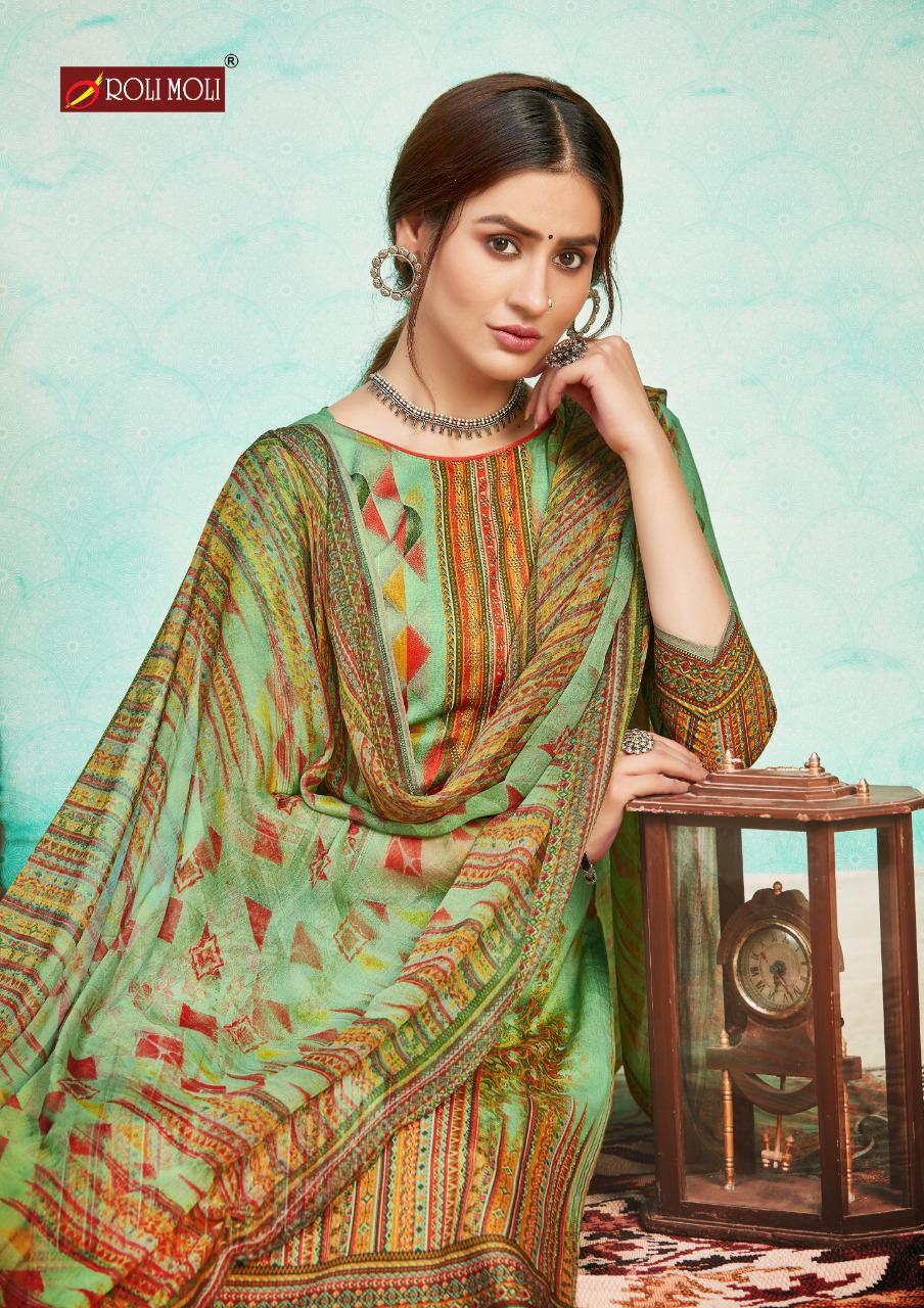 Roli Moli Zaara 2 Ready Made Beautiful Printed Ethnic Wear Cotton Printed Designer Collection
