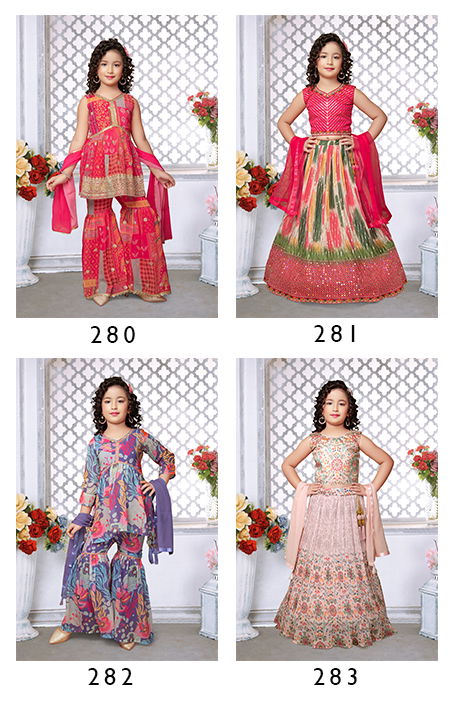Aaradhna Vol 42 Kids Girls Wear Lehenga Choli Catalog
