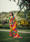 Pihu By Sanskar Adorable Georgette Saree With Blouse Suppliers In India