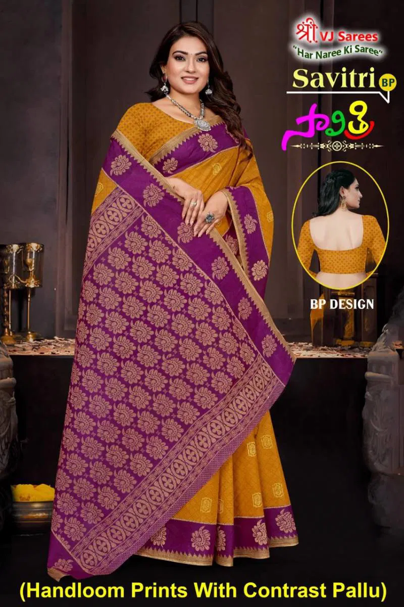 Savitri Vol 01 By Vj Cotton Printed Casual Wear Saree Wholesale Market In Surat