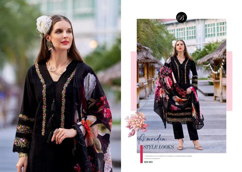 Majestic By Belliza Roman Silk Embroidered Dress Material Wholesale Clothing Distributors In India