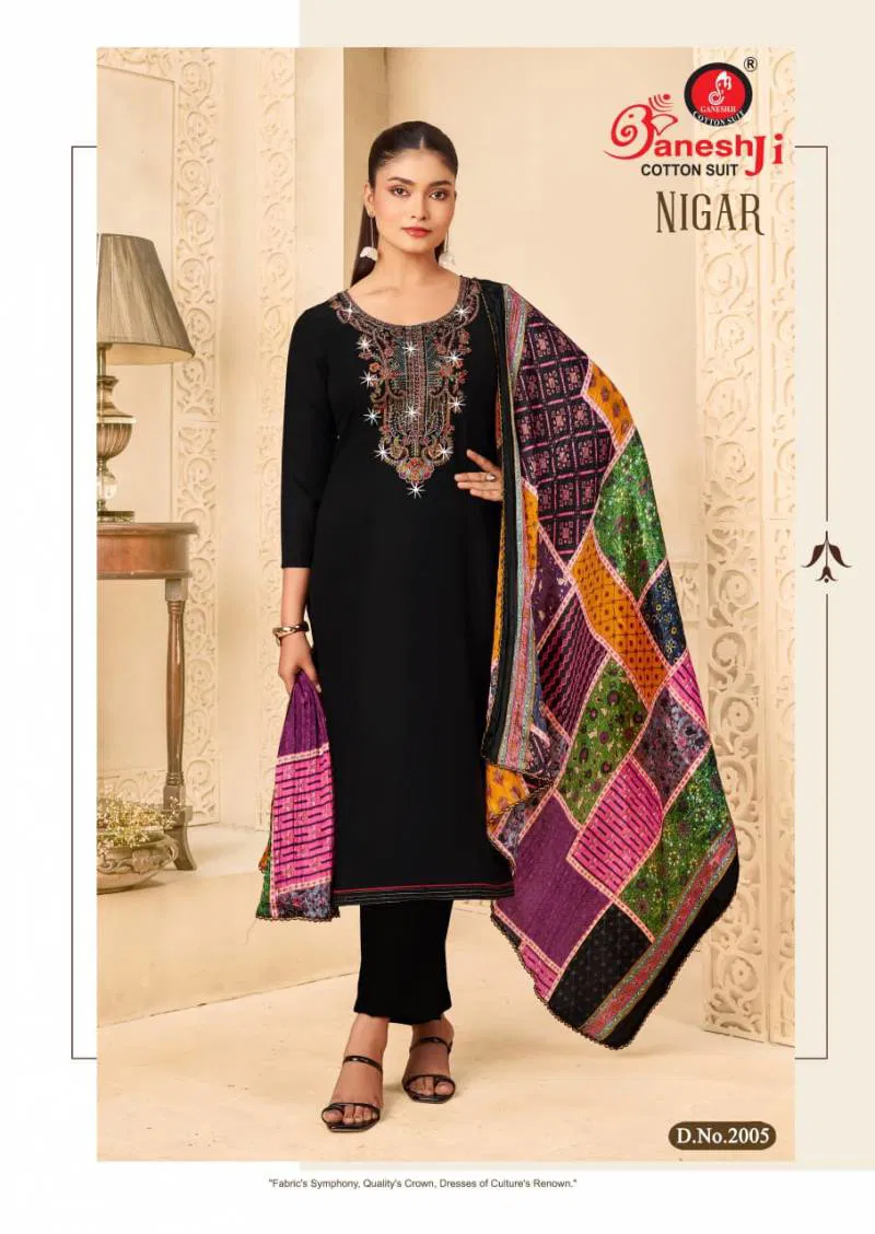 Nigar Vol 02 By Ganeshji Cotton Printed Dress Material Wholesale Market In Surat