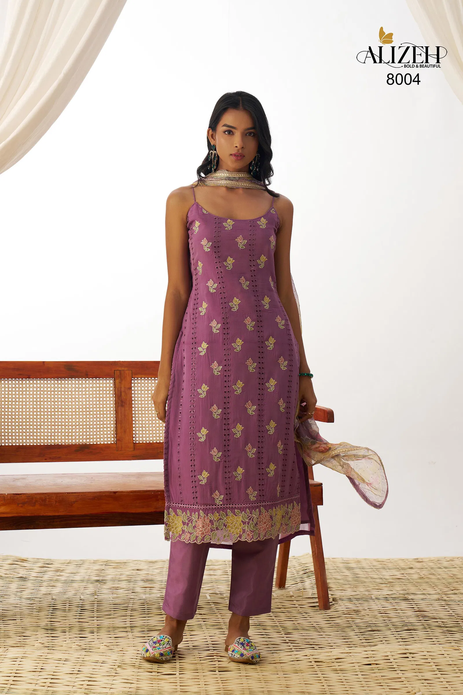 Swara By Alizeh Organza Designer Kurti With Bottom Dupatta Suppliers In India