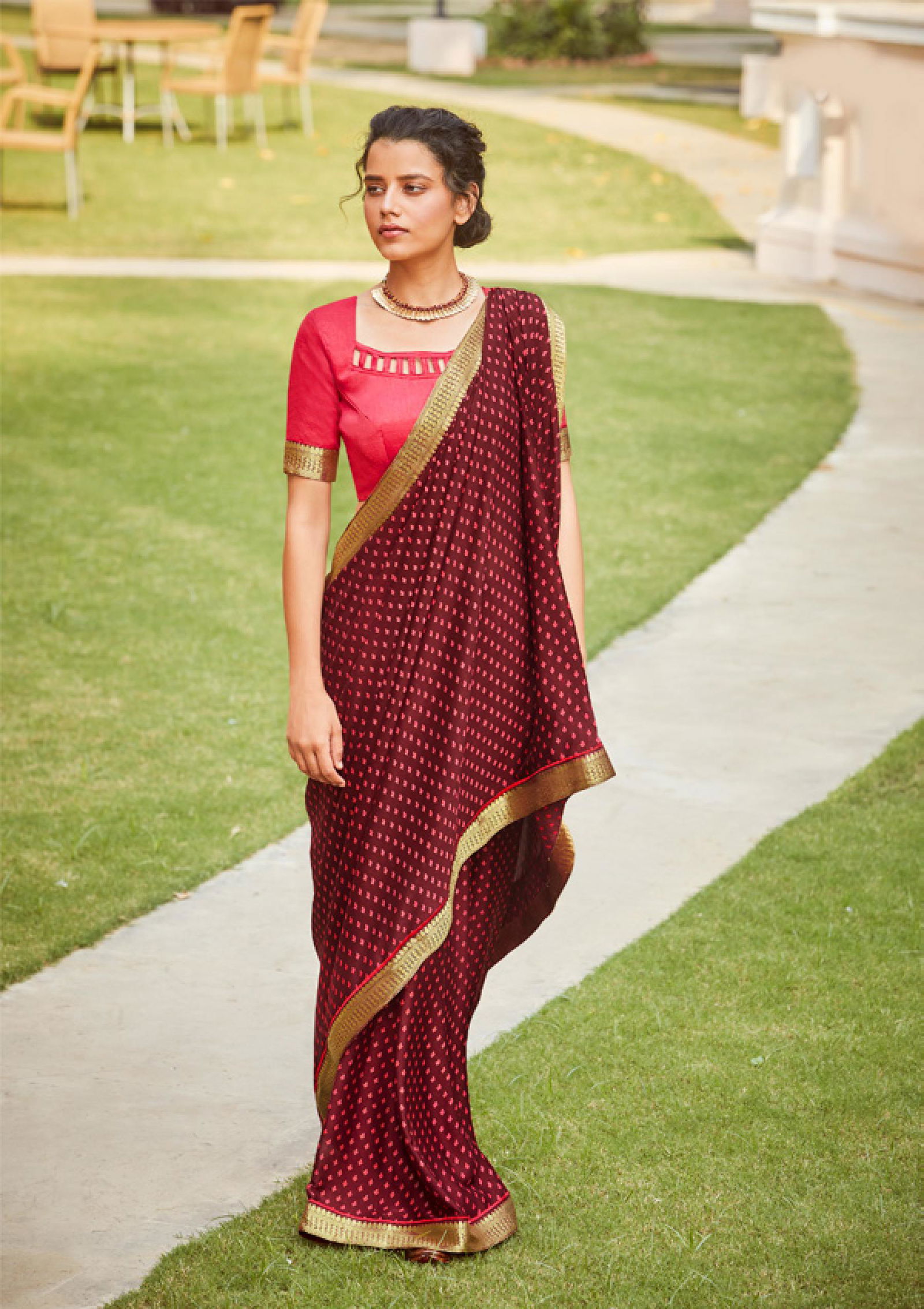 Shangrila Veronica Georgette Fancy Ethnic Wear Designer Printed  Saree Collection
