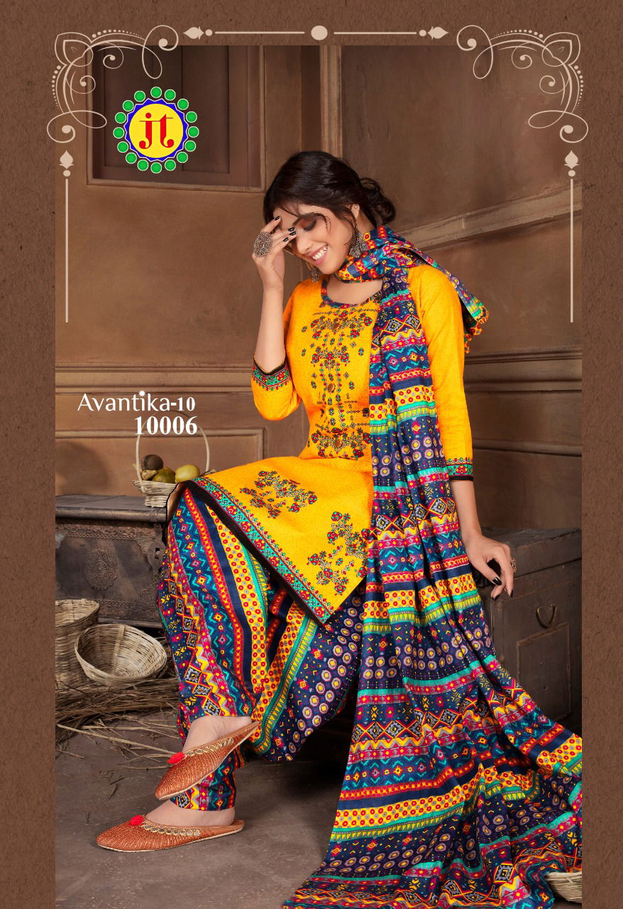Jt Avantika 10 Latest fancy Regular Wear Printed Readymade Salwar Suit Collection
