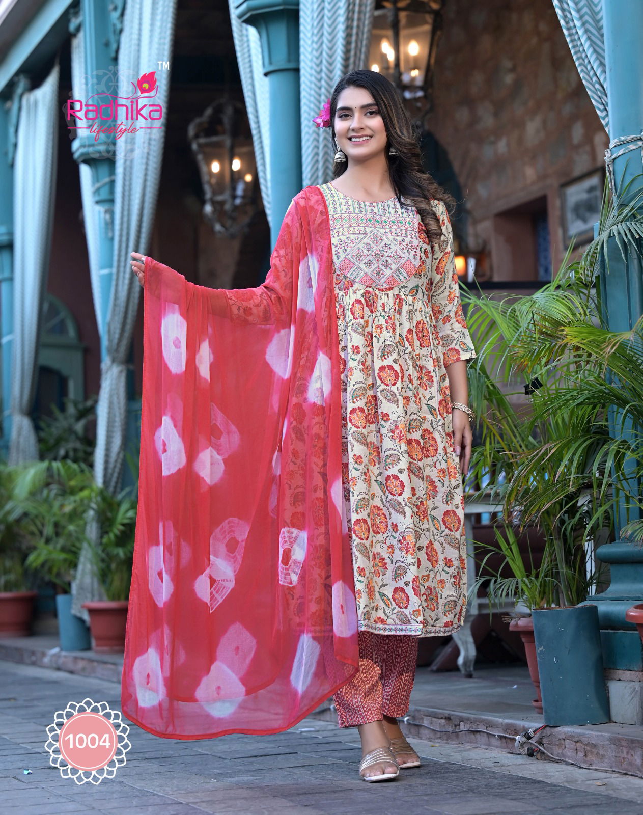Resham Vol 1 By Radhika Foil Printed Kurti Bottom With Dupatta Catalog
