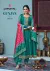 Gunjan Vol 3 By Rangoon Silk Embroidery Anarkali Kurtis Set Suppliers In India
