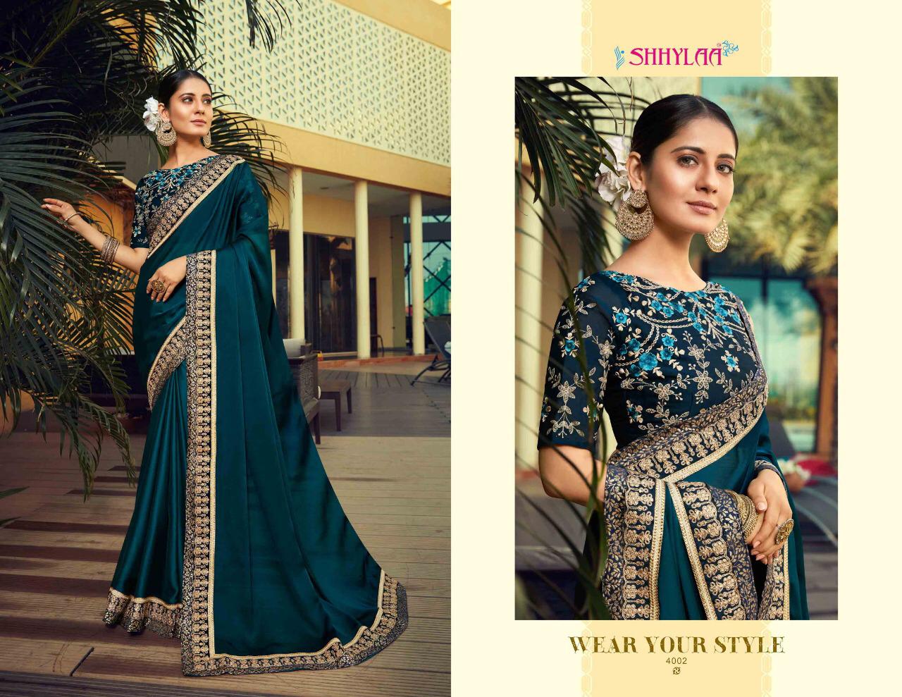Shhylaa Kesribai Pannalal vol-9 Heavy Blouse And Fancy Fabrics With Embroidery  And Jacquard Laces Latest Fancy Designer Saree Collection 