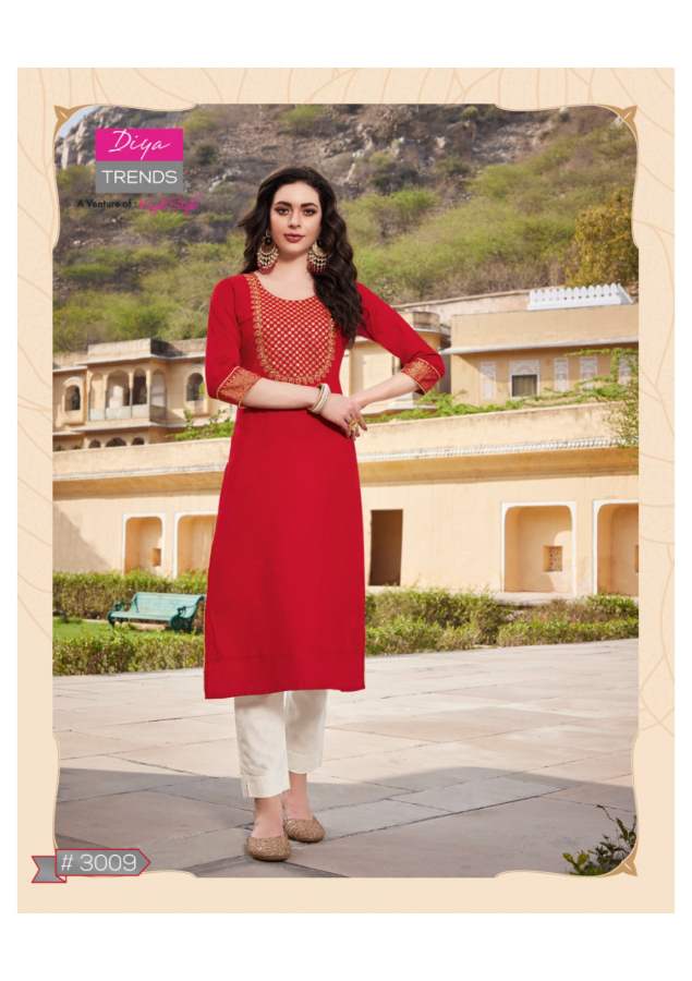 Casual Dairy 3 New Design Ethnic Wear Rayon Embroidery Kurti Collection