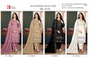 Bilqis B 208 A To D Organza Embroidery Online Pakistani Salwar Suits Wholesale
