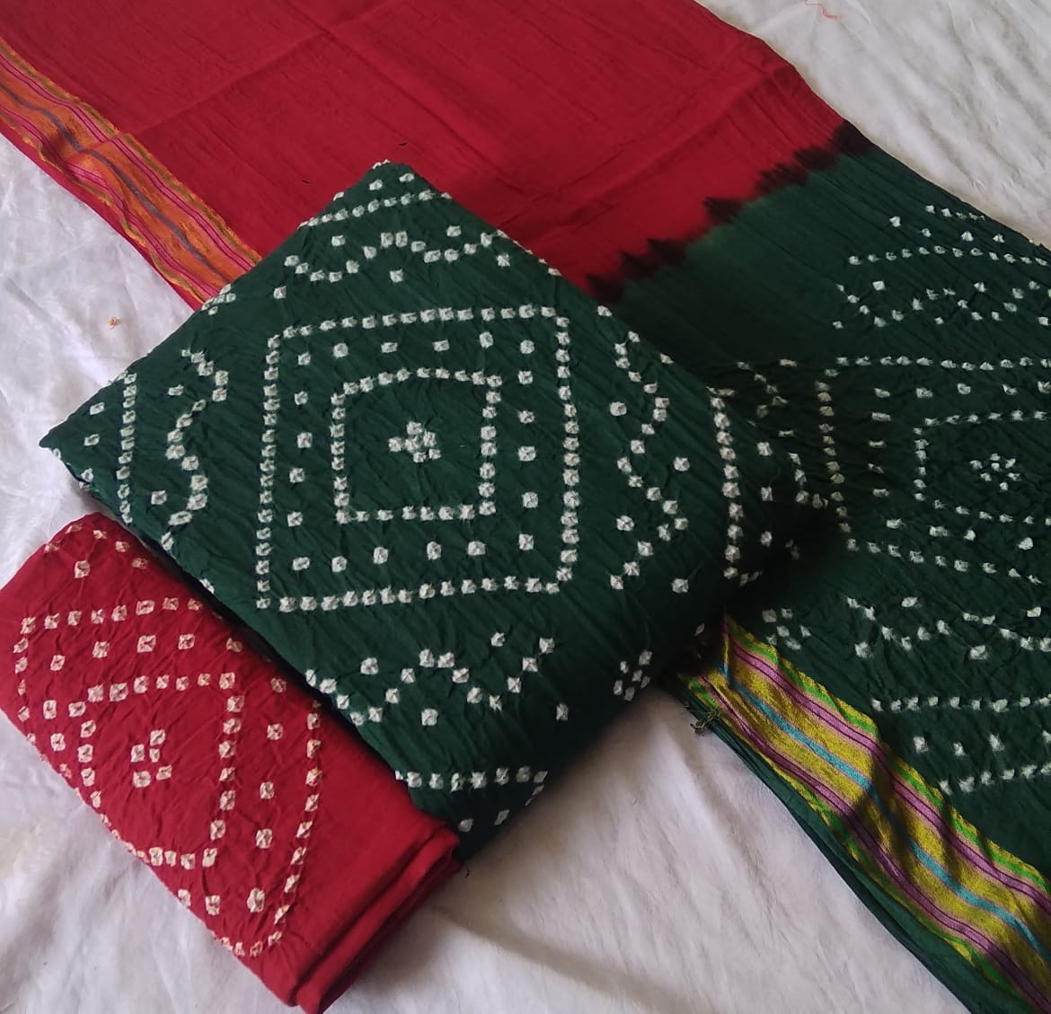 Satin Bandhej 2.0 Regular Wear Cotton Printed Designer Dress Material Collection