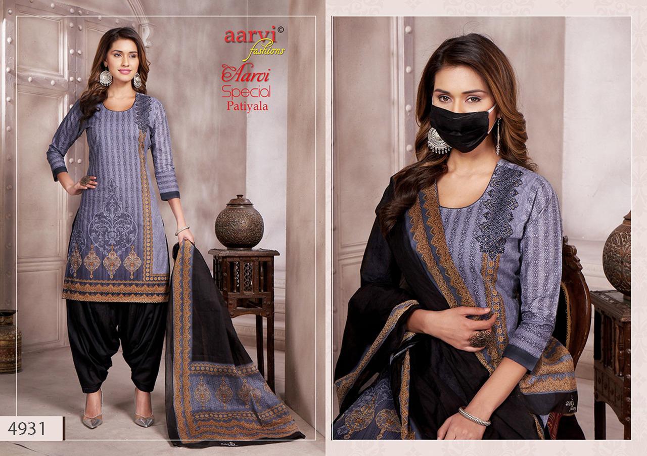 Aarvi Special Patiyala 14 Latest Fancy Designer Casual Wear pure cotton Printed Readymade salwar Suit Collection

