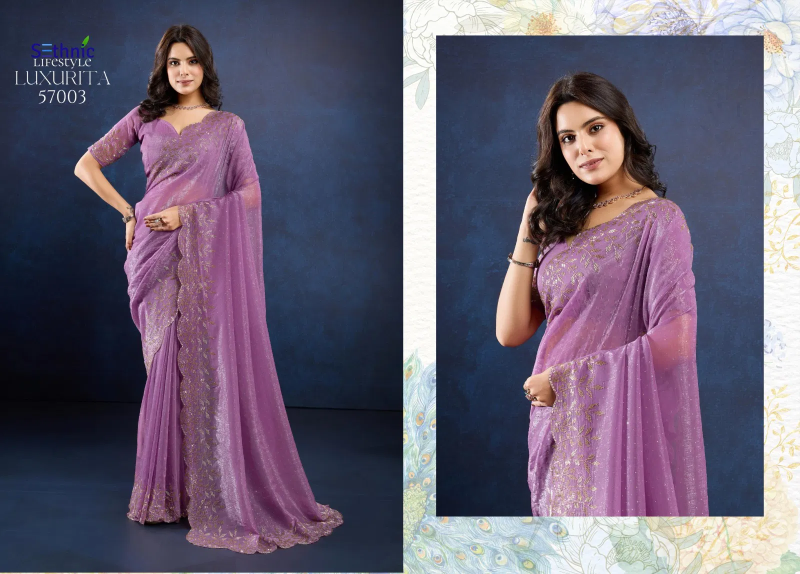 Luxurita By Sethnic Party Wear Saree Wholesale Shop In Surat