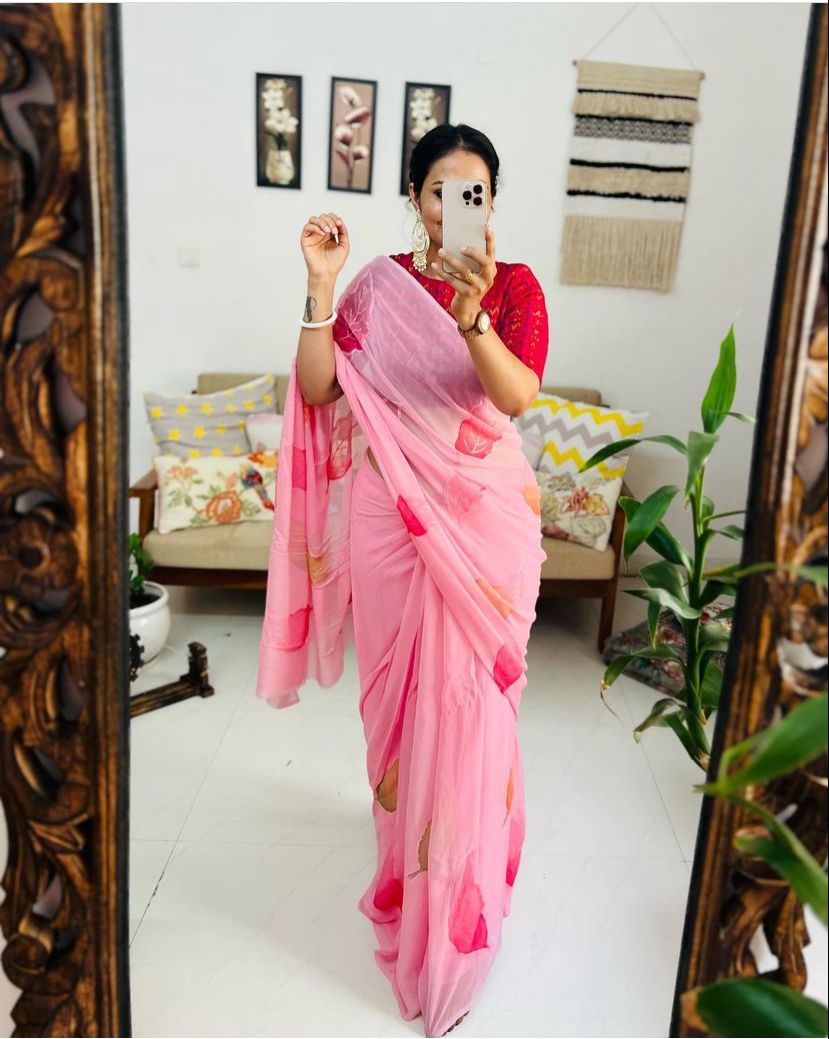 Digital Printed Georgette Sarees Catalog