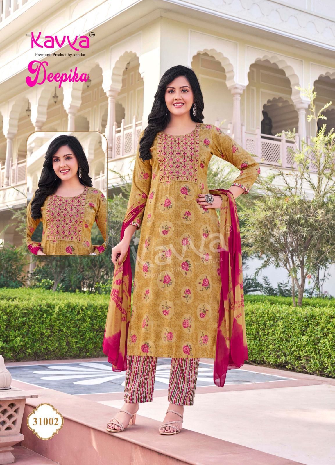 Deepika Vol 31 By Kavya Straight Kurti With Bottom Dupatta Suppliers In India