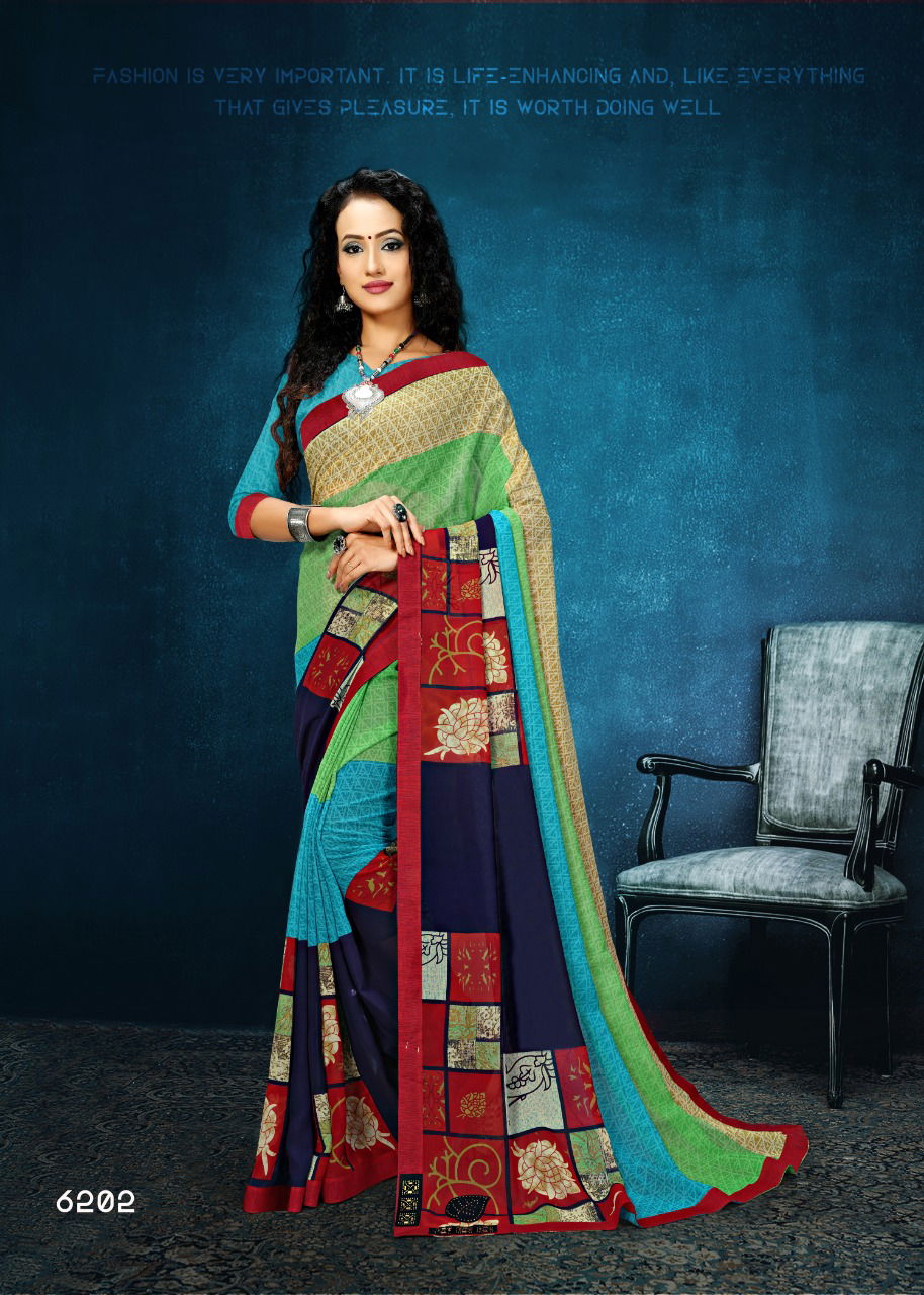 Haytee Colors 46 Designer Printed Daily Wear Saree 