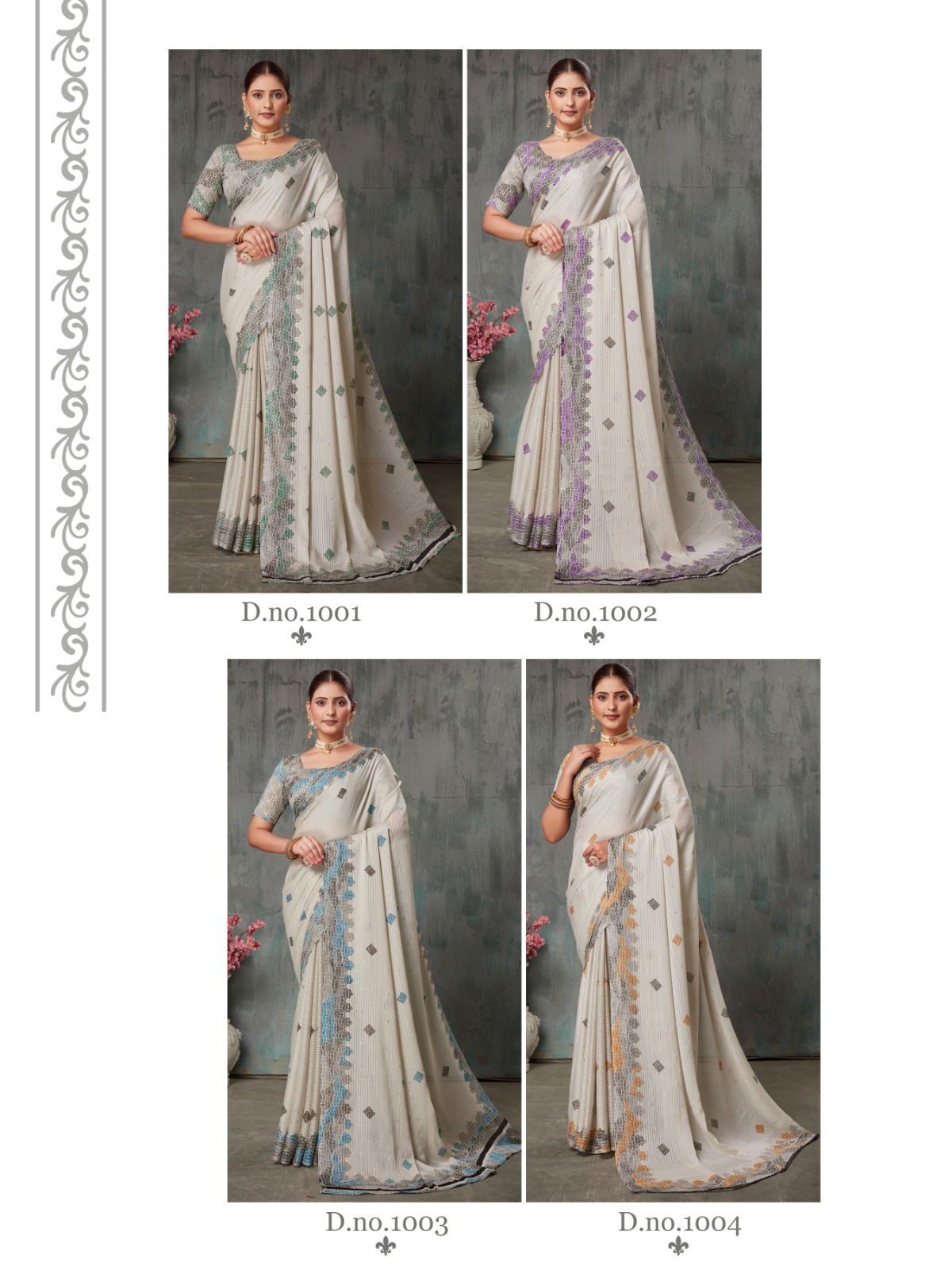 Vardha By Dhaga Chiffon Daily Wear Saree Wholesale Market In India