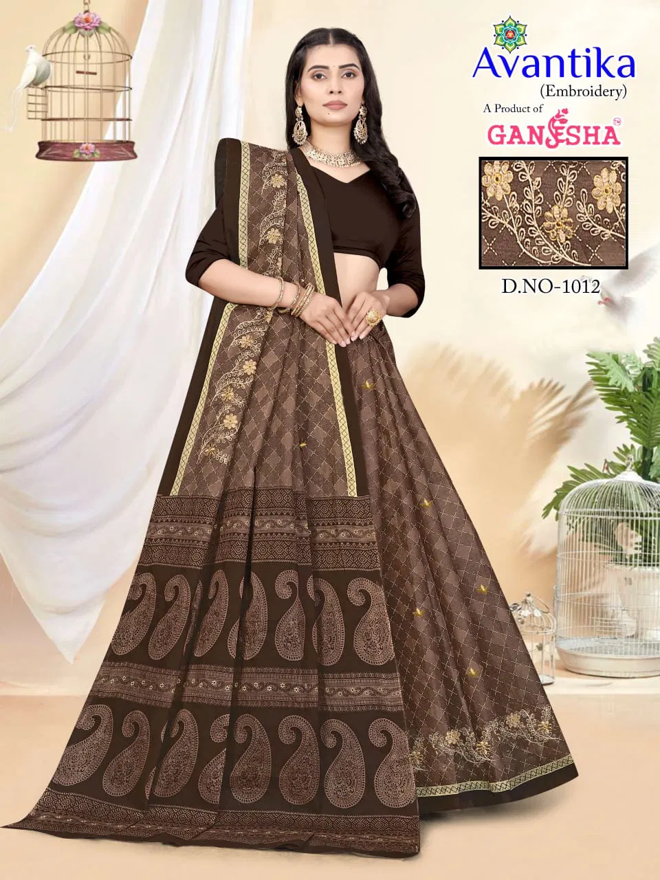 Avantika Vol 1 By Ganesha Cotton Printed Daily Wear Saree Orders In India