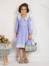 T 5134 A And B Rayon Jacquard Stylish Frock Girls Wear Wholesalers In Delhi