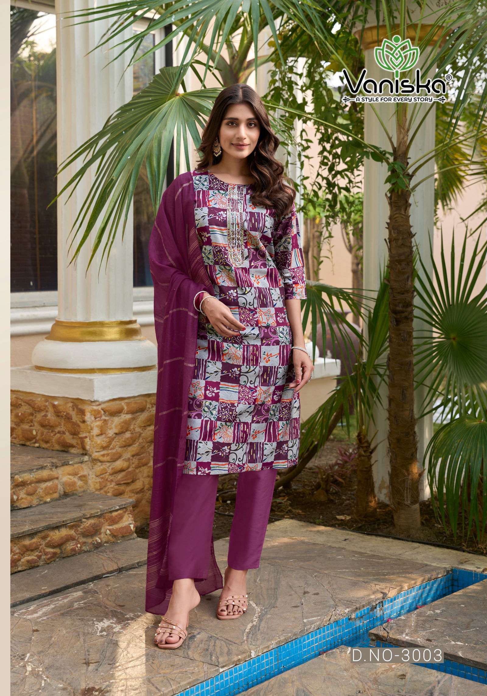 Festival Vol 3 By Vaniska Modal Chanderi Kurti With Bottom Dupatta Orders In India