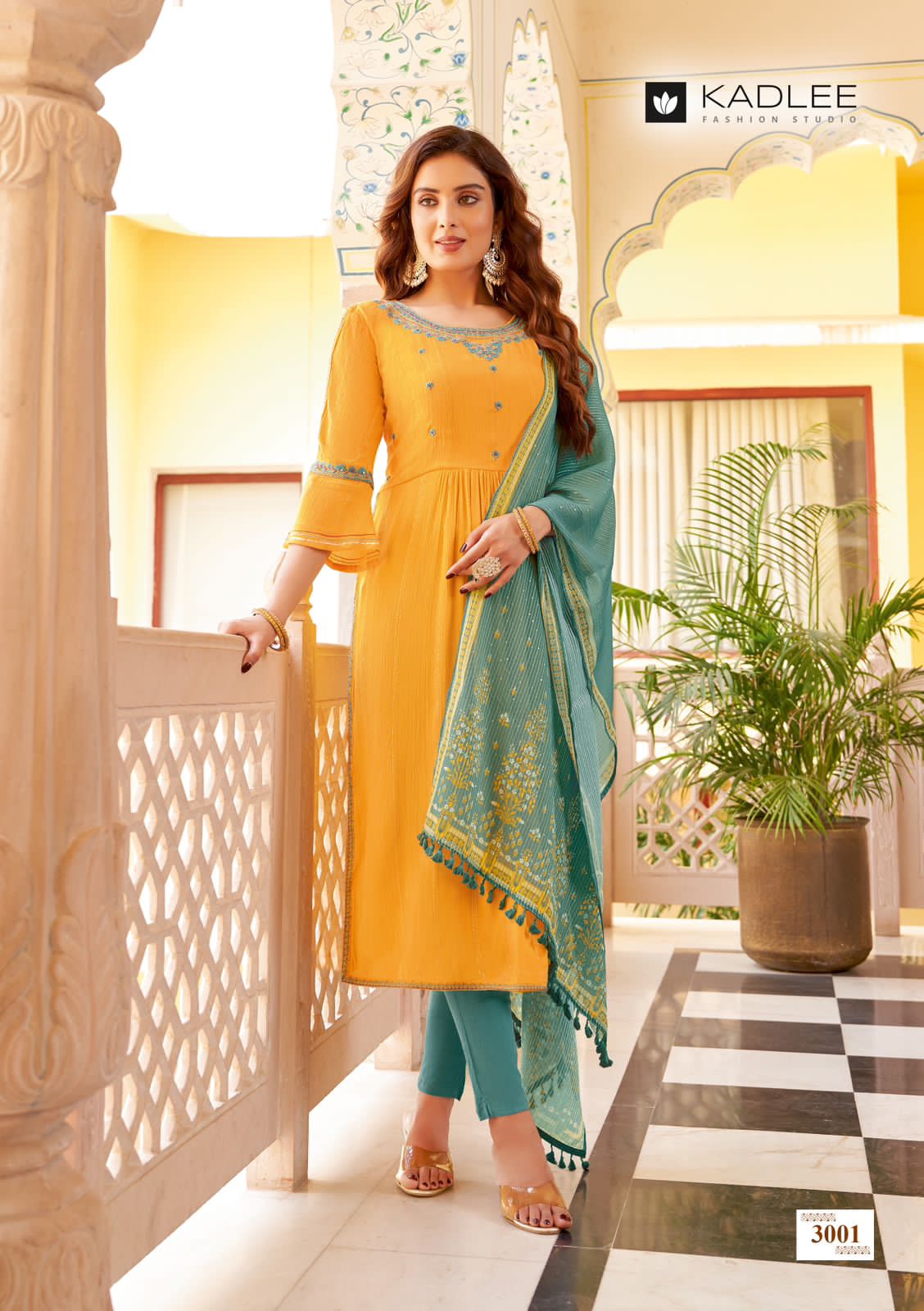 Sangam By Kadlee Designer Rayon Readymade Suits Catalog