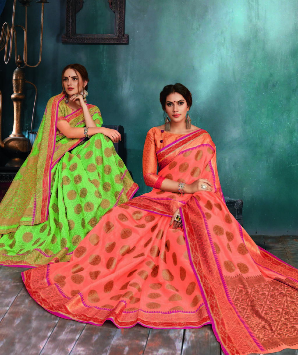 Sangam Malbari Handloom Soft Linen Silk Latest Designer Wedding Wear Saree Collection