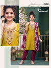 Amanat D No 1001 To 08 Berlin Plain Embroidery Kids Girls Kurti Set