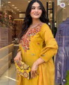 KF 1009 Kalaai Mul Chanderi Kurti With Bottom Dupatta Orders In India