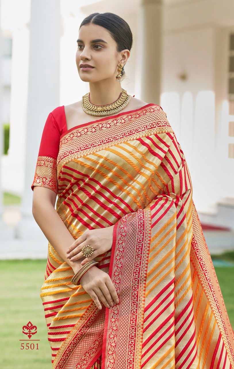 Rajyog Ananya Fesvy Wedding Wear Designer Silk Fancy Wear Saree Collection
