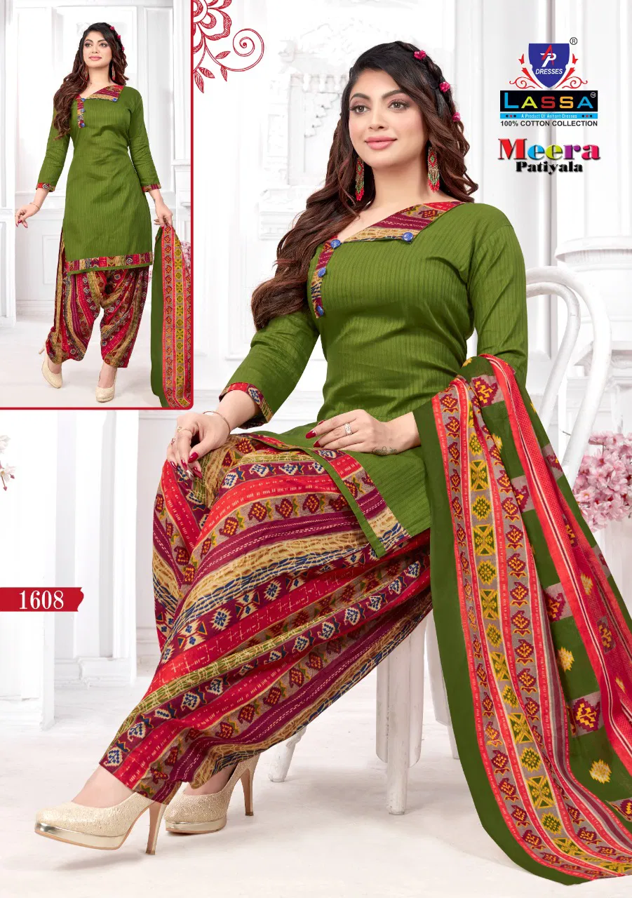 Arihant Lassa Meera 16 Latest Fancy Designer Regular Casual Wear Patiala Printed Dress Material Collection
