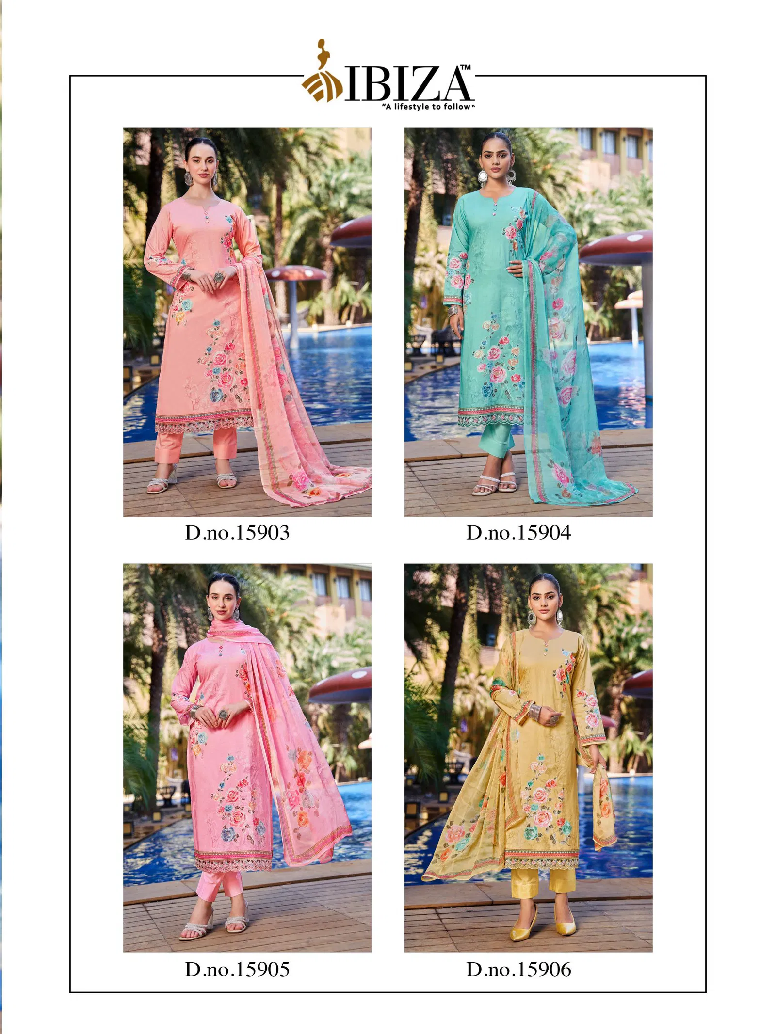 Hill Queen By Ibiza Lawn Cotton Printed Surat Salwar Kameez Wholesale Market