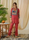 Psyna 2278 Fancy Work Tunic Top With Pant Co Ord Set Best Wholesale Shop In Surat