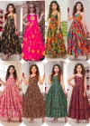 Lucaya Kids Vol 1 Rayon Digital Printed Flare Gown Set