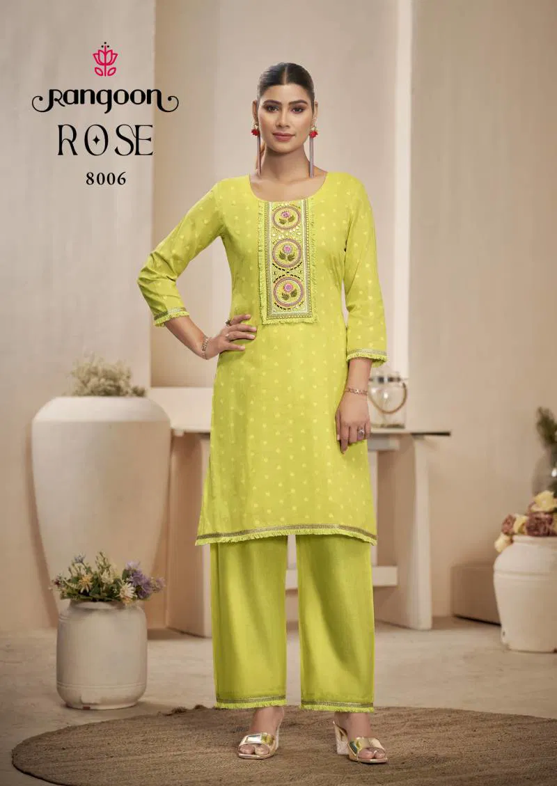 Rose By Rangoon Cotton Dobby Fancy Co Ord Set Bulk Orders In India