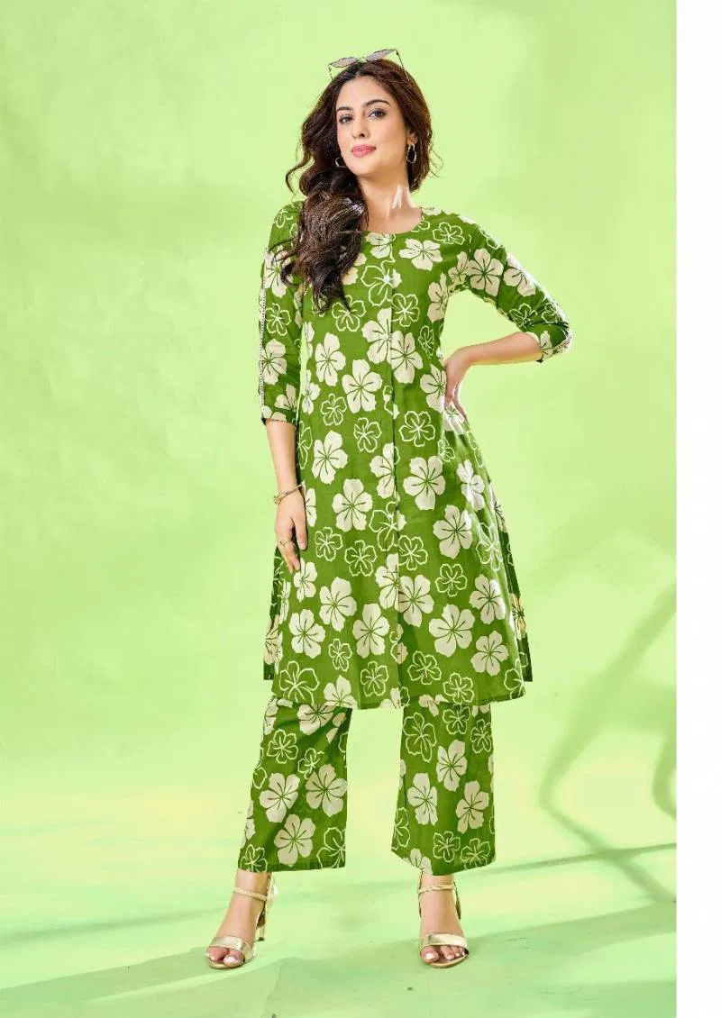 A Line Vol 1 By Dl Casual Wear Cotton Printed Co Ord Sets Suppliers In India