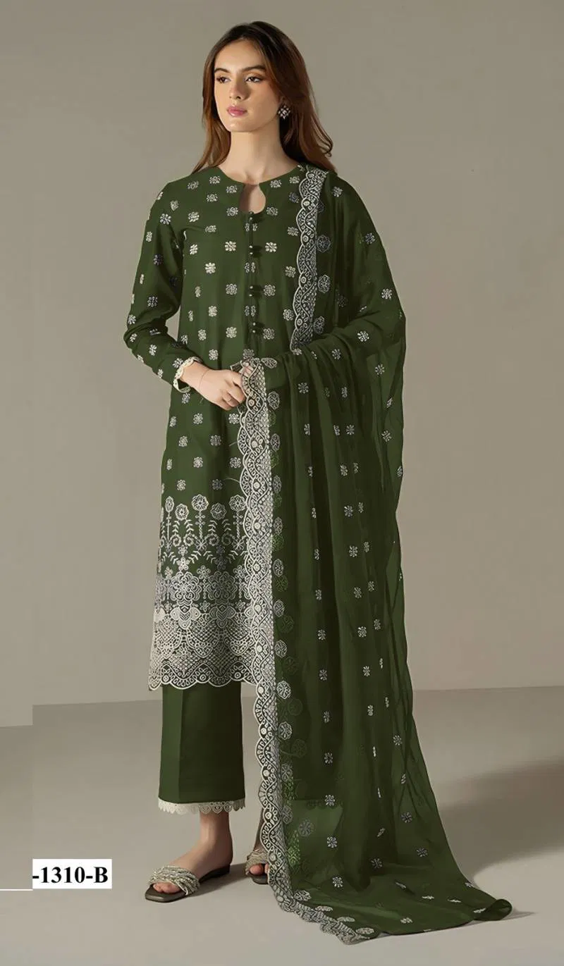 Super Hit 1310 A To E Beautiful Faux Georgette Salwar Suit Wholesale Market In Surat With Price