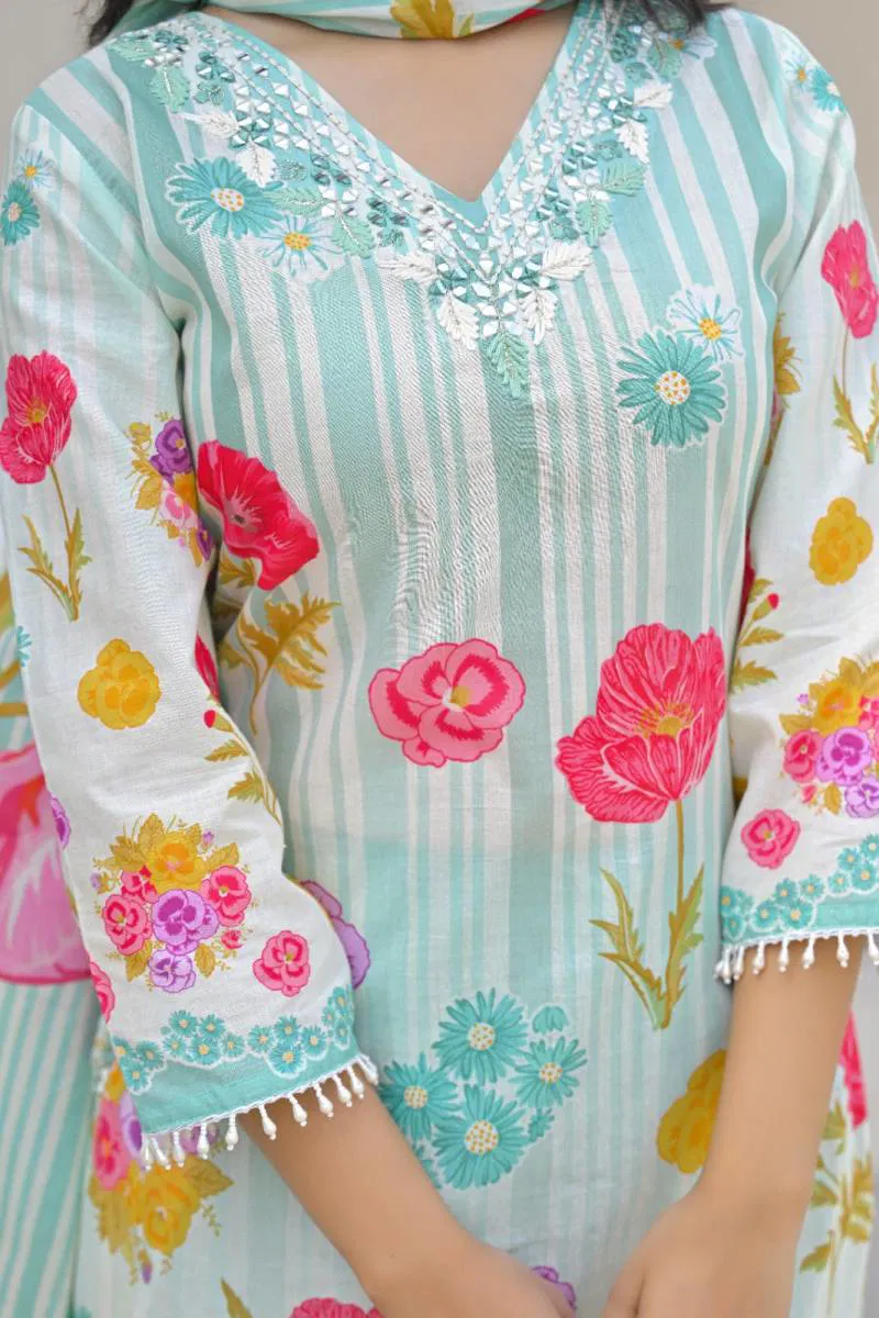 Tanyaa P 175 Cotton Kurti With Bottom Dupatta Suppliers In India