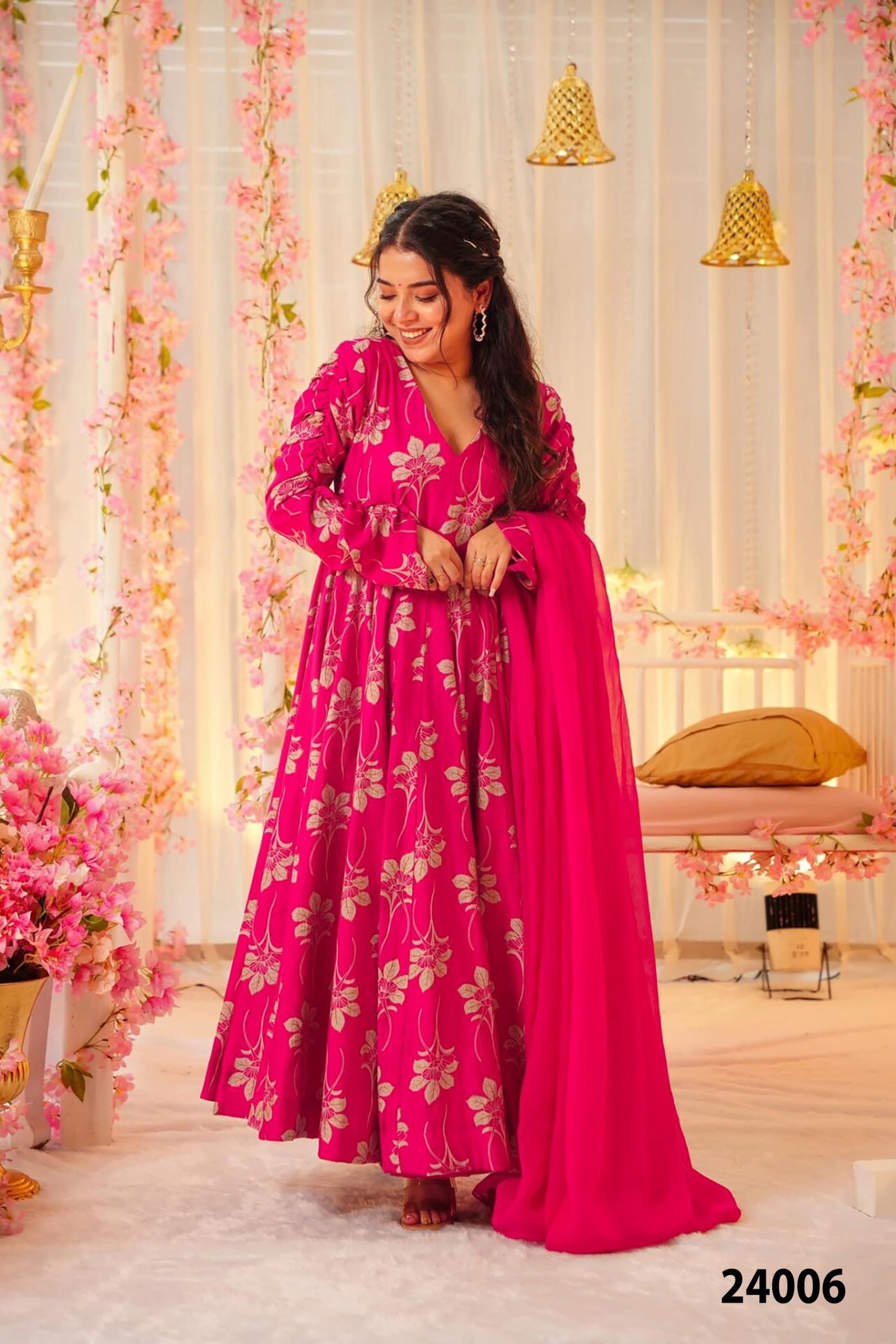 Lucaya Vol 24 By Lucaya Heavy Rayon Printed Gown Wholesale Shop In Surat