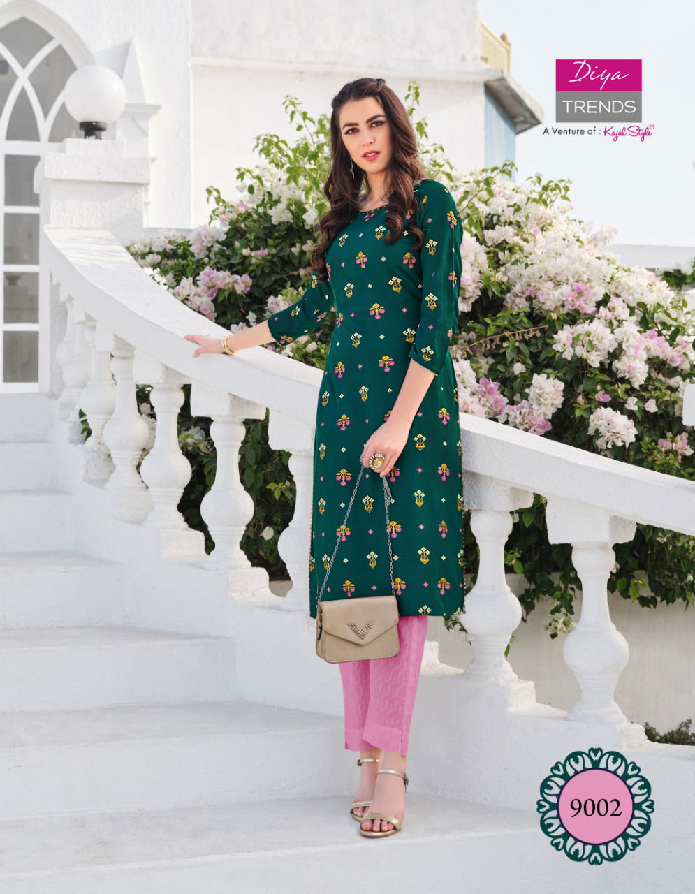 Gardencity 9 Latest Fancy Ethnic Wear Printed Designer Rayon Kurti Collection
