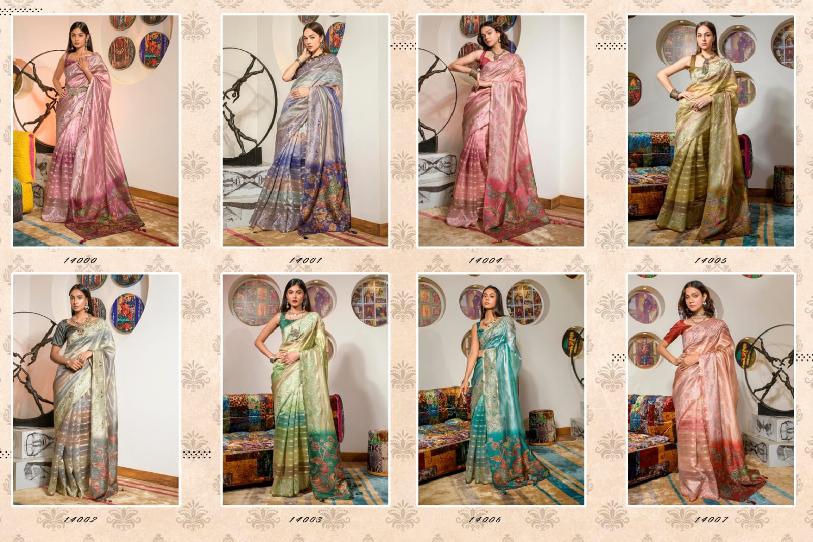 Kamakhya By Kira Digital Print Kora Silk Saree Wholesale Market In Surat