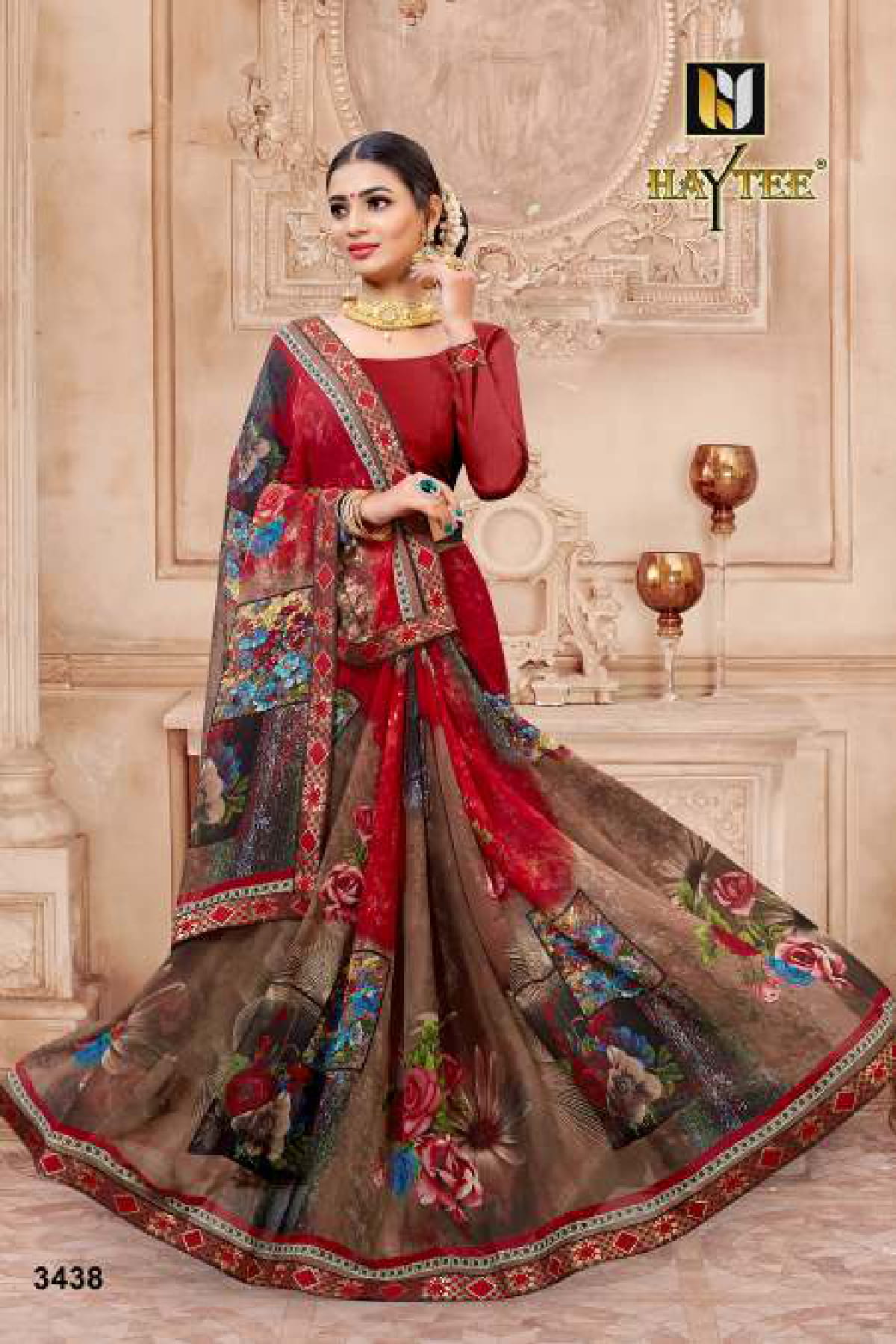 Haytee Seosons Designer Daily Wear Weightless georgette Printed Sarees Collection