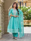Renu By Aanchi Roman Silk Wholesale Anarkali Kurti With Bottom Dupatta In India