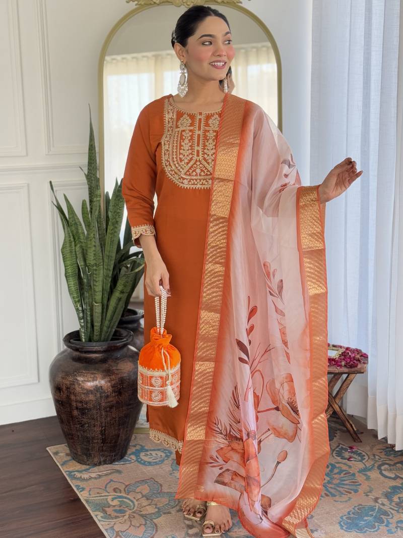 Vx 121 Viscose Rayon Kurti Bottom With Dupatta Online Wholesale