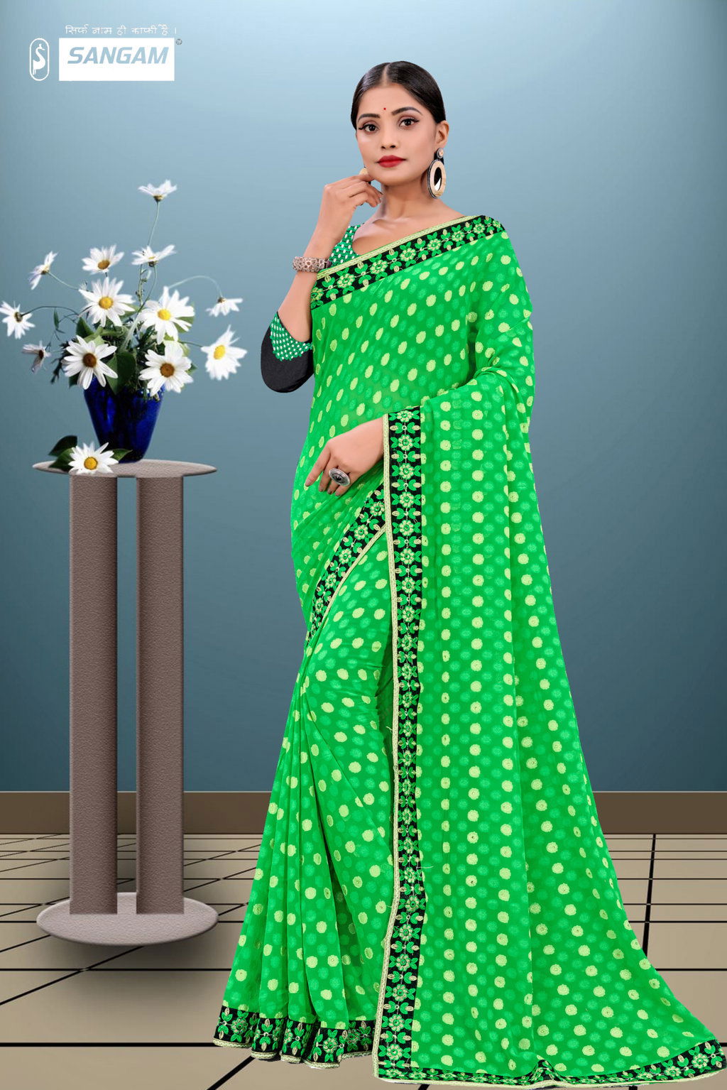 Sangam Pihu 2 Fancy Designer Casual Wear Georgette Printed  Sarees Collection
