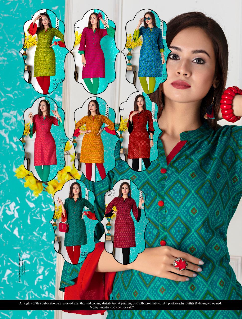 AB Sarika Latest Fancy Designer Printed Kurtis Collection
