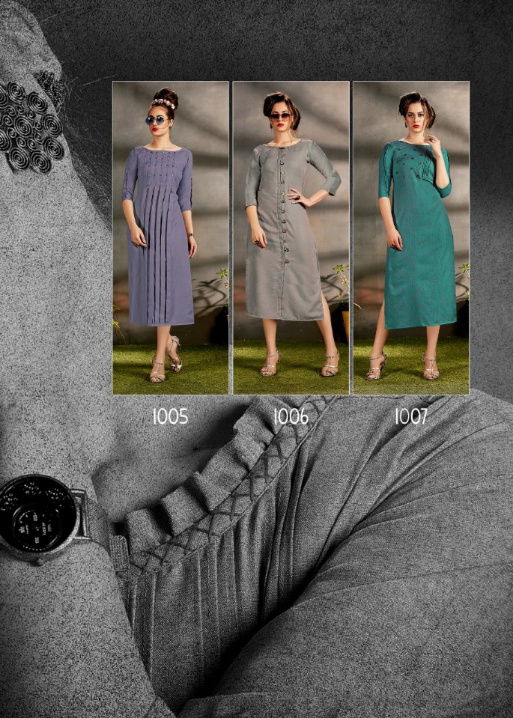 Seven Threads Rutba New Designer Straight Cut Long Kurtis Collection 