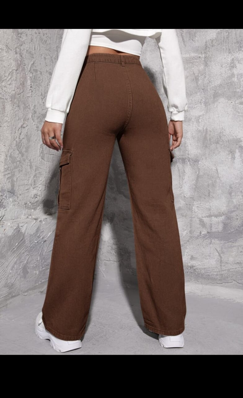 Zoei Denim Brown 1 Casual Wear Ladies Jeans Wholesalers In Delhi