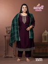 Plus Komal By Aanchi Vichitra Silk Kurti With Bottom Dupatta Wholesale In India
